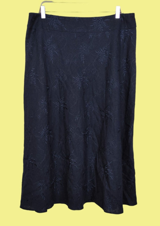 Stock, Maxi Φούστα MACKAYS σε Σκούρο Μπλε χρώμα (XL/2XL)