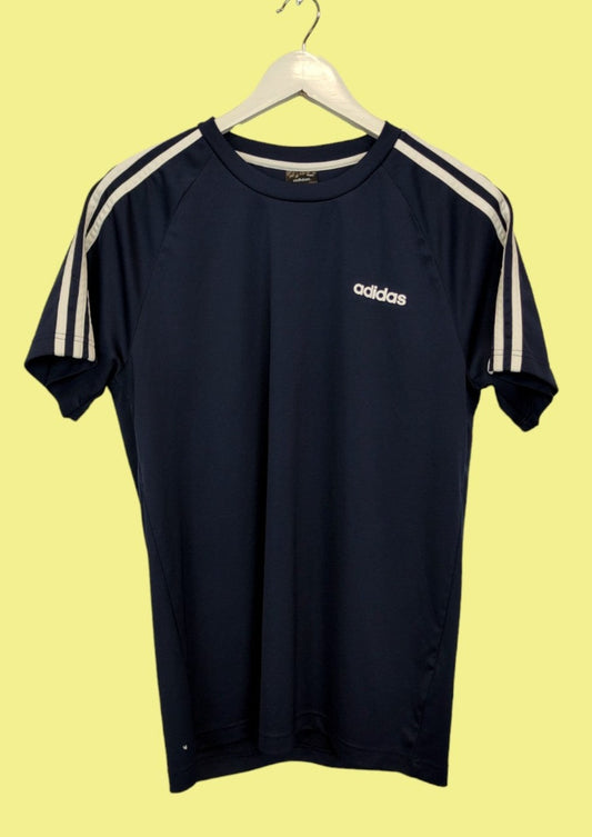 Αθλητική Ανδρική Μπλούζα - T-Shirt ADIDAS σε Σκούρο Μπλε χρώμα (Medium)