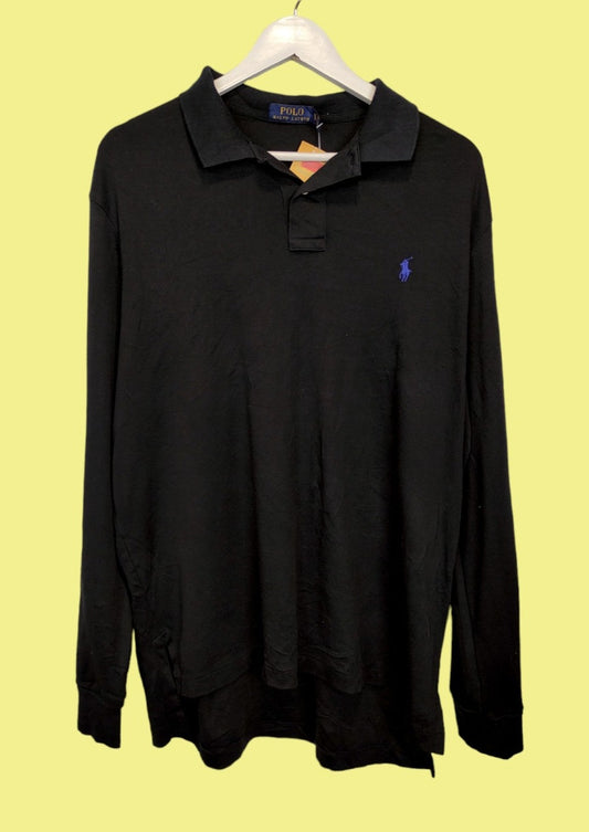 Μακρυμάνικη Ανδρική Μπλούζα RALPH LAUREN σε Μαύρο Χρώμα (L/XL)