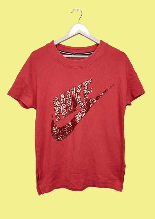 Top Branded, Γυναικεία Αθλητική Κοντομάνικη Μπλούζα σε Κοραλί Χρώμα (Medium)
