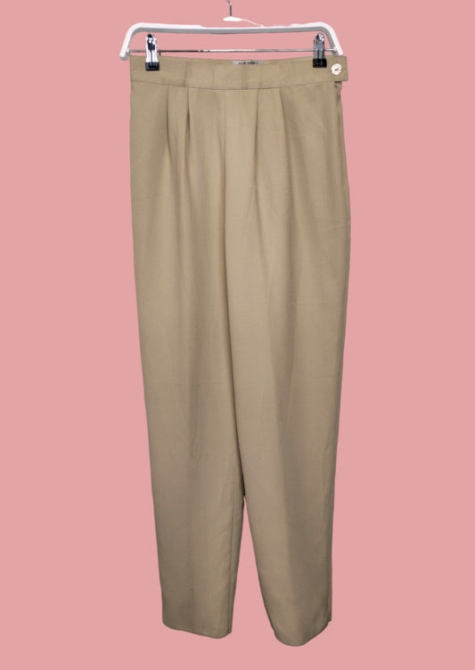 Vintage, Ιταλικό Γυναικείο Παντελόνι MAURIZIO AMBROSINI στο Χρώμα της Άμμου (No44/Small)