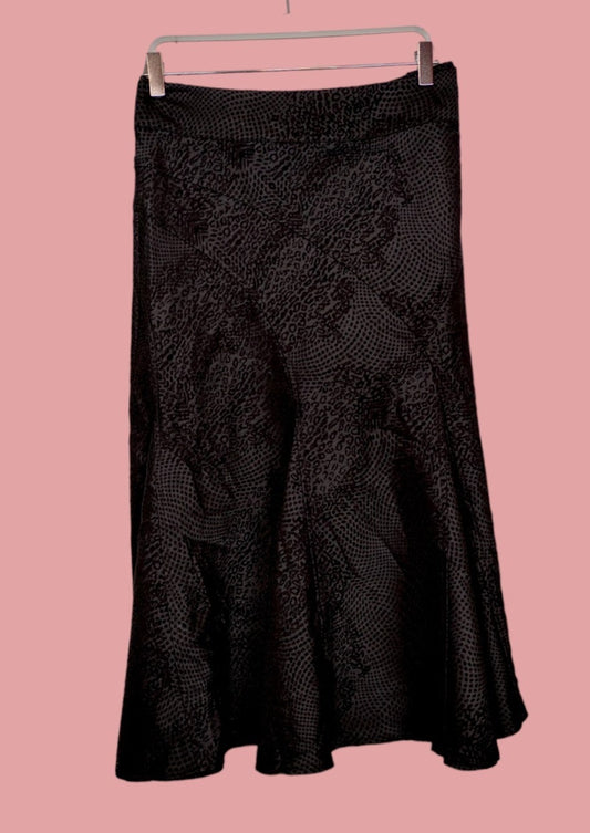 Vintage, Maxi Φούστα LIZ JORDAN σε Μαύρο χρώμα (XL-2XL)