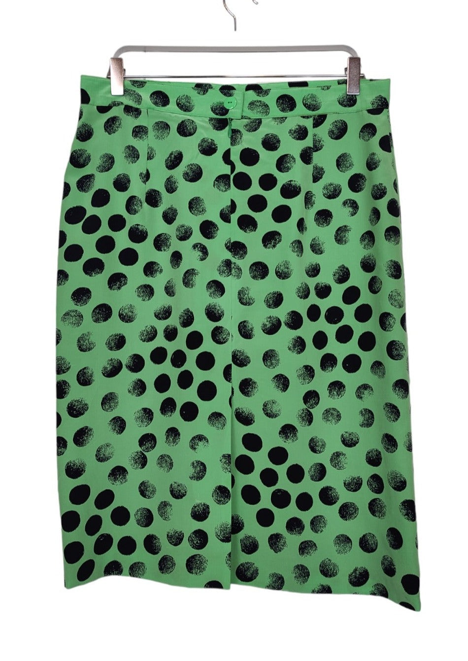 Μεταξωτή, Vintage, Under the Knee Φούστα FINK σε Πράσινο χρώμα (Medium)