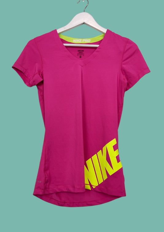 Γυναικεία Αθλητική Μπλούζα NIKE σε Ροζ-Φούξια χρώμα (S/M)