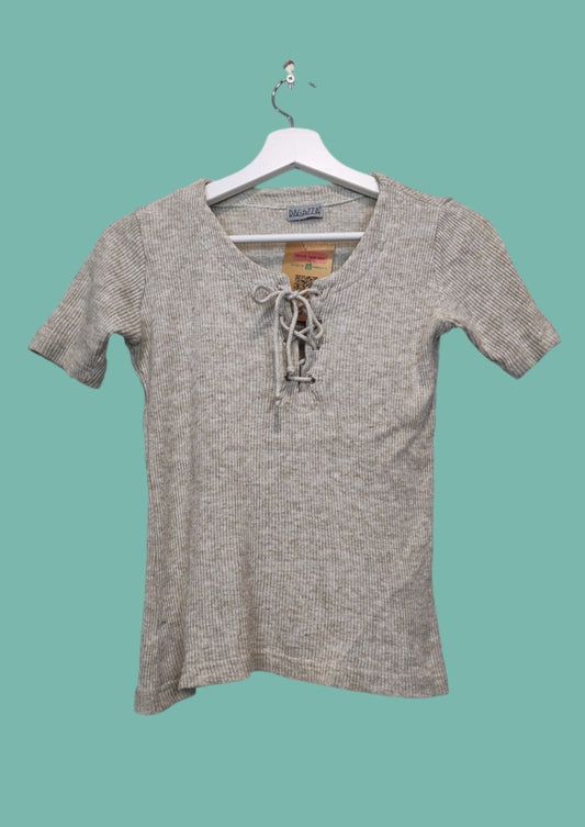 Γυναικεία, Κοντομάνικη Μπλούζα - T-Shirt RAGAZZA σε Ασπρόμαυρο χρώμα (Small)