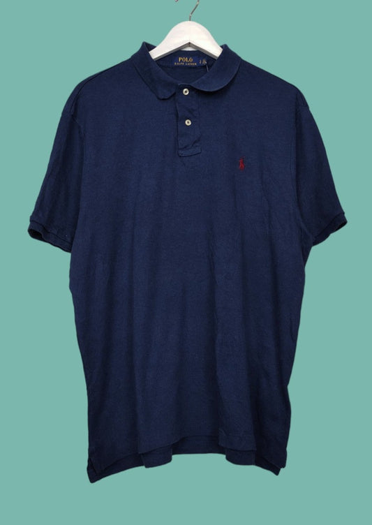 Ανδρική, Kοντομάνικη Μπλούζα -T-Shirt τύπου POLO RALPH LAUREN σε Σκούρο Μπλε χρώμα (Large)