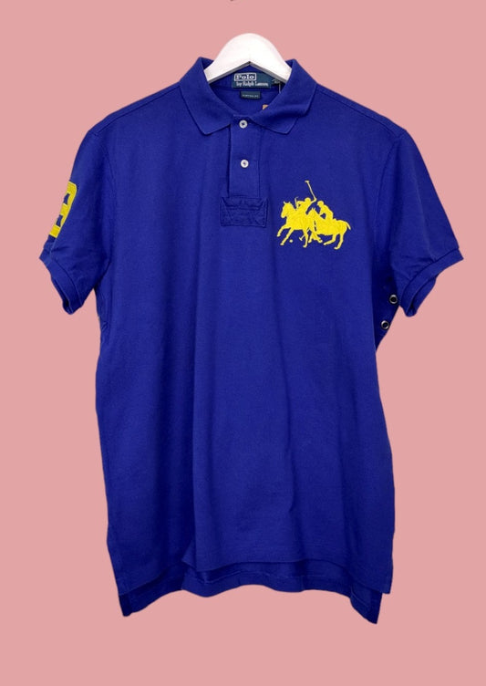 Ανδρική, Kοντομάνικη Μπλούζα -T-Shirt τύπου POLO RALPH LAUREN σε Μπλε χρώμα (Large)