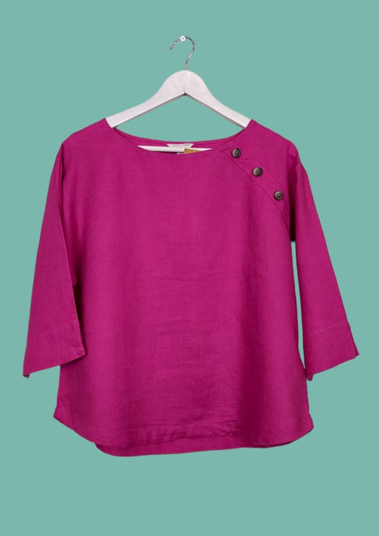 Λινή, Γυναικεία, Μπλούζα MONSOON σε Φούξια χρώμα (Medium)
