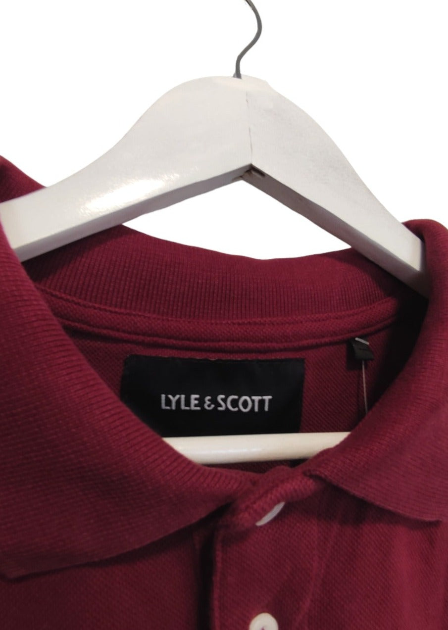 Ανδρική Μπλούζα LYLE & SCOTT σε Μπορντό χρώμα (Large)
