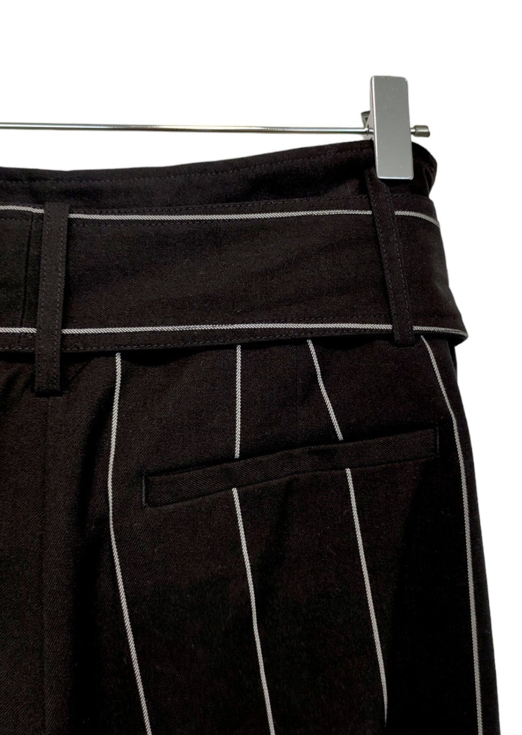 Ριγέ Γυναικείο Παντελόνι M&S COLLECTION σε Μαύρο Χρώμα (Large)