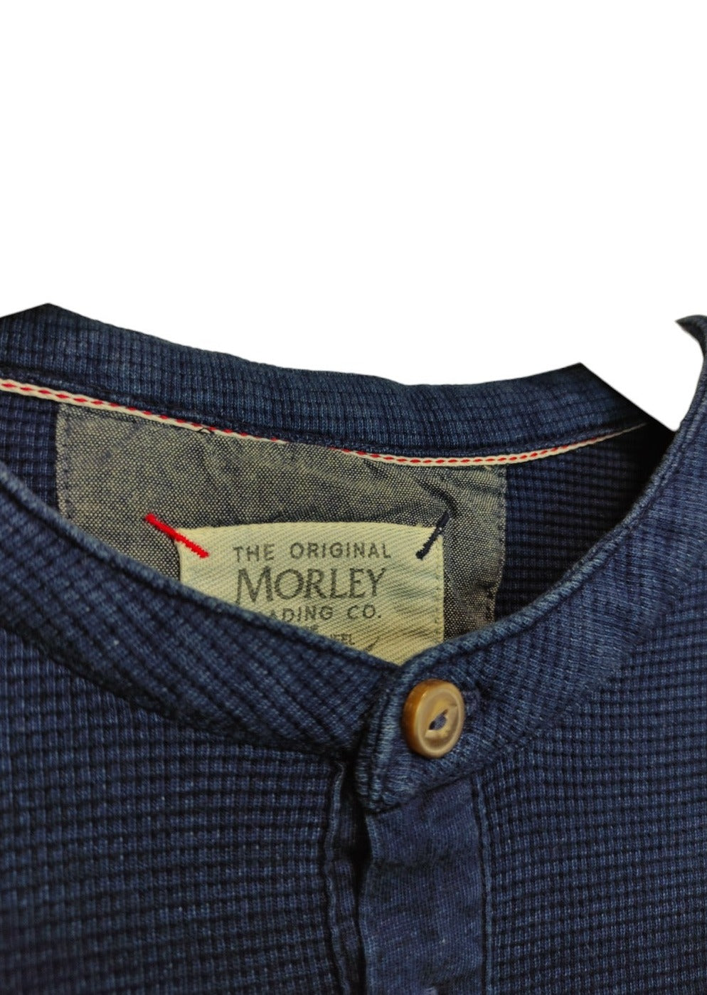 Stock, Πλεκτή Ανδρική Μπλούζα/Πουλόβερ MORLEY TRADING & CO σε Σκούρο Μπλε χρώμα (Medium)