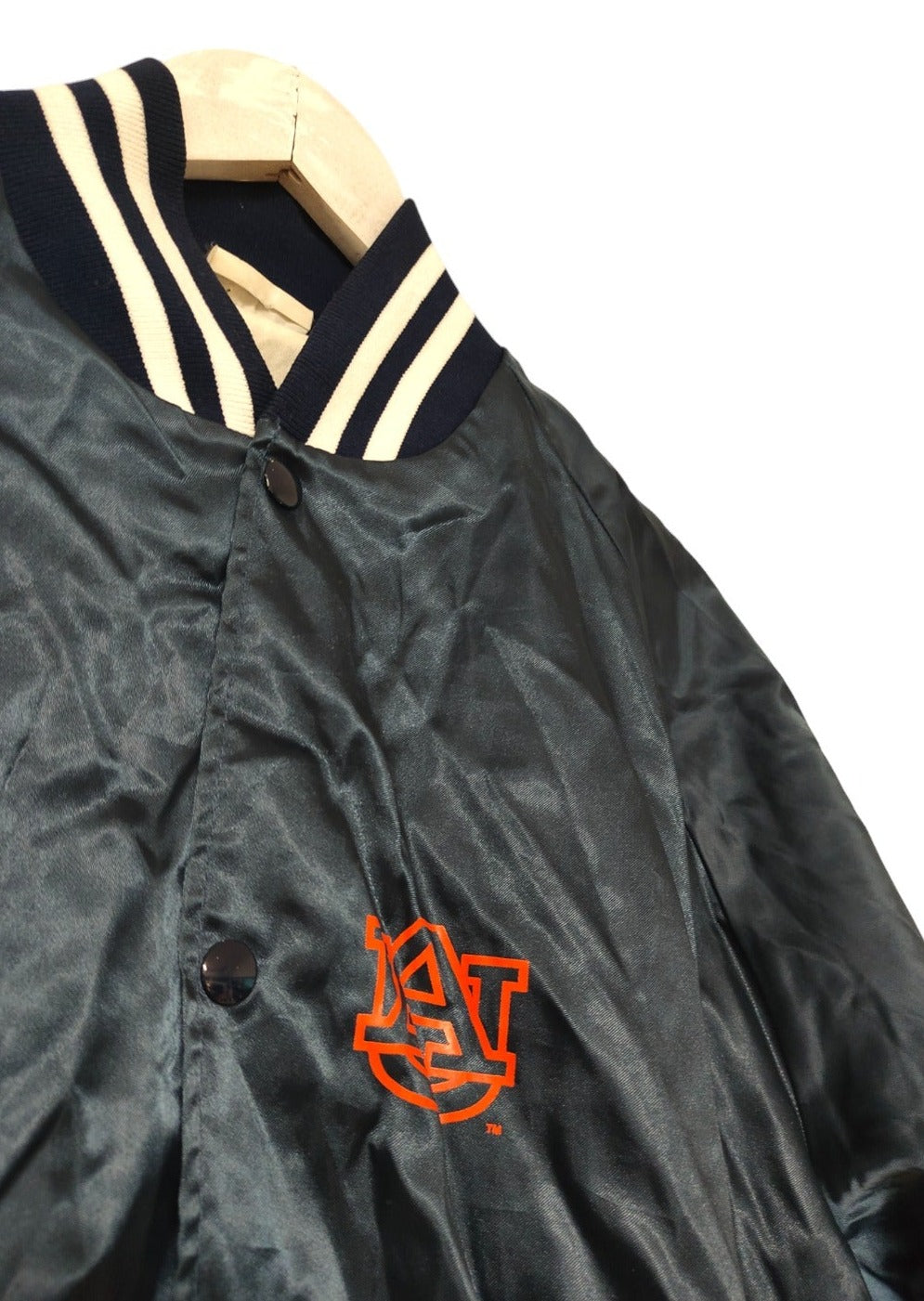 Vintage, Ανδρικό, Shiny Baseball Jacket σε Σκούρο Πετρόλ χρώμα (Large)