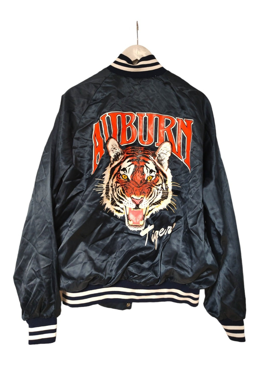 Vintage, Ανδρικό, Shiny Baseball Jacket σε Σκούρο Πετρόλ χρώμα (Large)