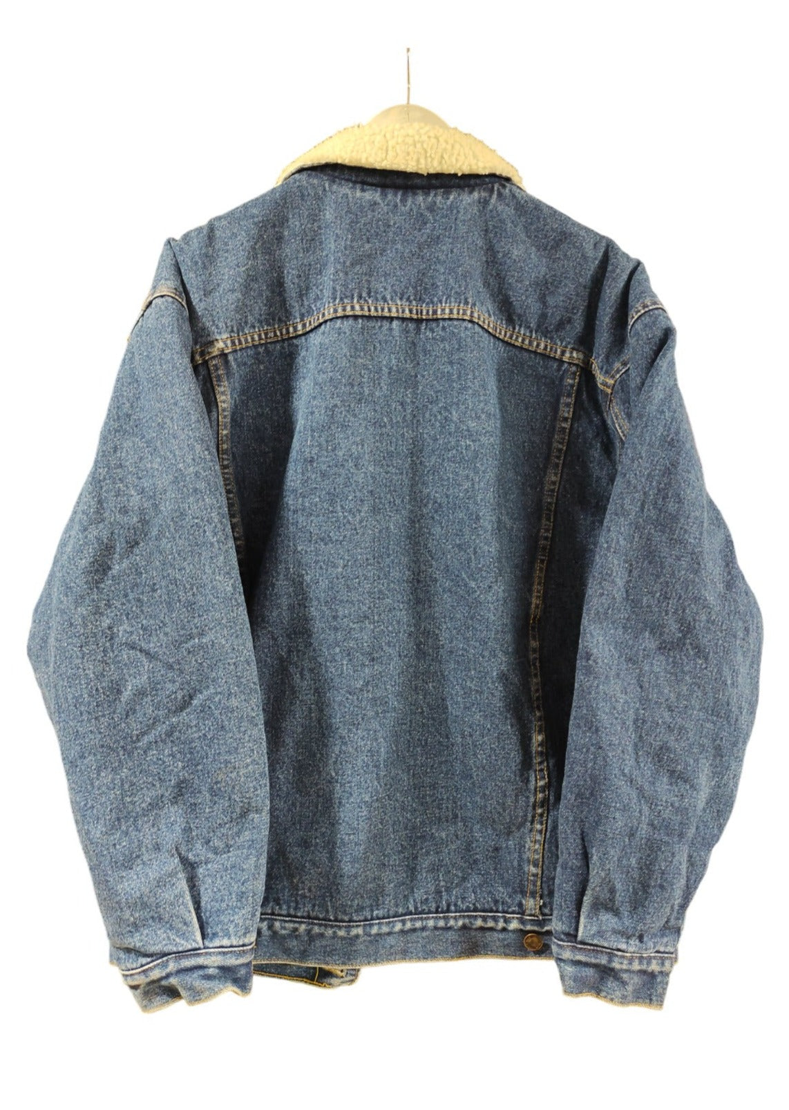 Vintage, Ανδρικό Τζιν Μπουφάν CHEF με γούνινη επένδυση σε Κλασικό Denim (Medium)
