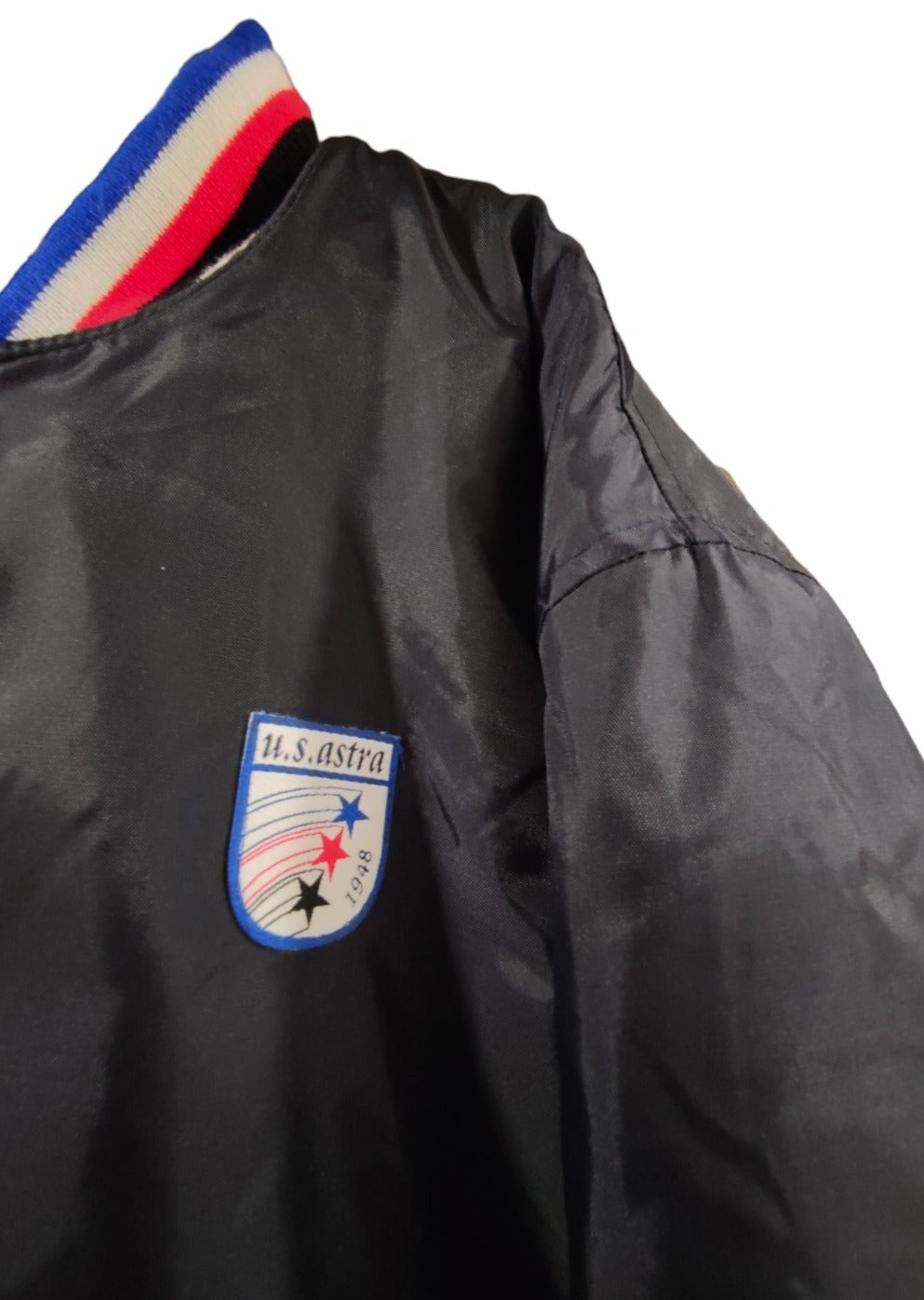 Ιταλικό, Ανδρικό, Shiny Baseball Jacket σε Σκούρο Μπλε χρώμα (Medium)