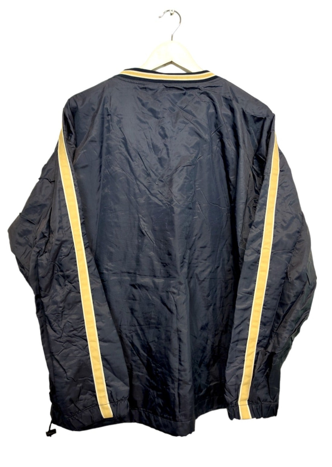 Vintage, Ανδρικό, Shiny Baseball Jacket STEVE AND BARRY' S σε Σκούρο Μπλε χρώμα (Large)