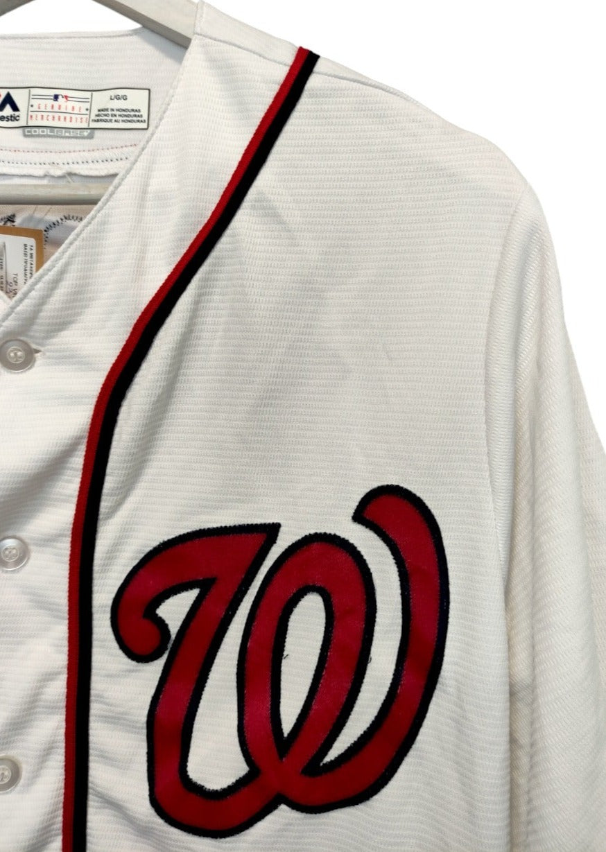 Vintage, Κοντομάνικη, Αθλητική Ανδρική Baseball Jersey JUST DON σε Λευκό χρώμα (Large)