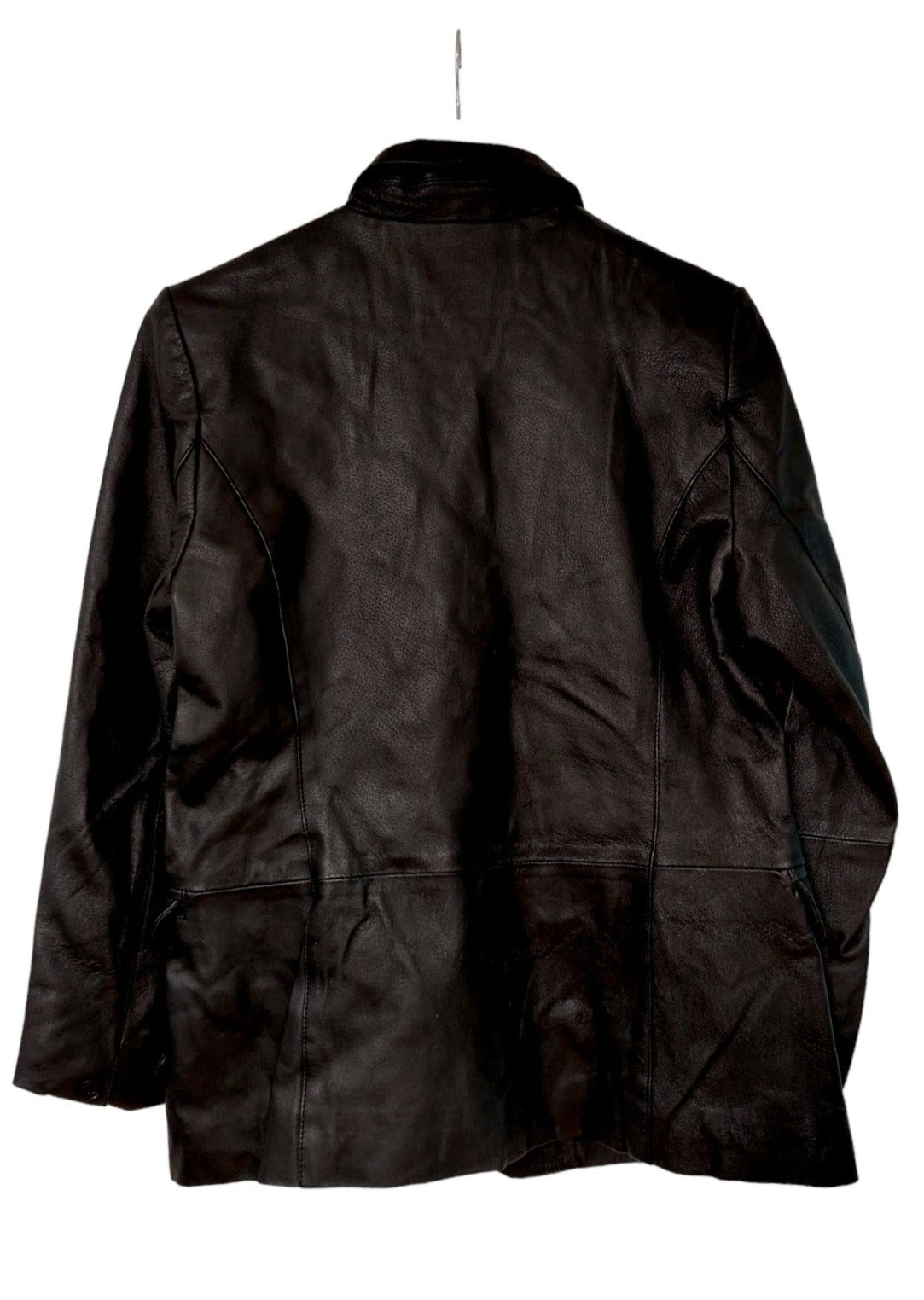 Vintage, Γυναικείο Δερμάτινο Πανωφόρι / Σακάκι NEW LOOK σε Μαύρο Χρώμα (Medium)