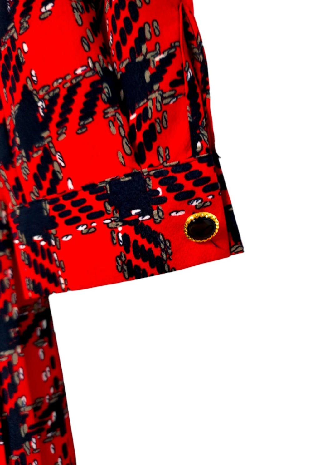 Vintage, Πλισέ Φόρεμα FRANKENWALDER σε Κόκκινο χρώμα (Large)