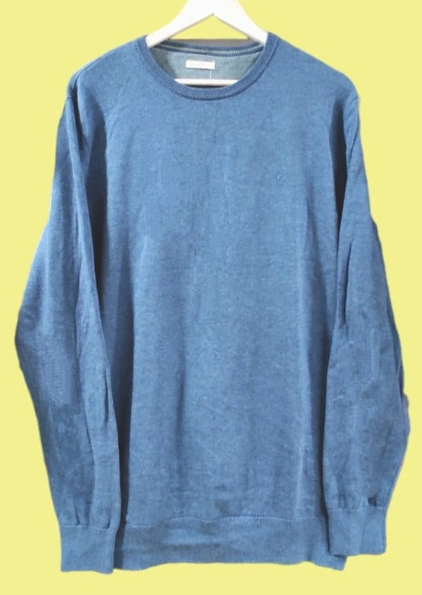 Πλεκτή Ανδρική Μπλούζα/Πουλόβερ TOM TAILOR σε Σιέλ χρώμα (Medium)