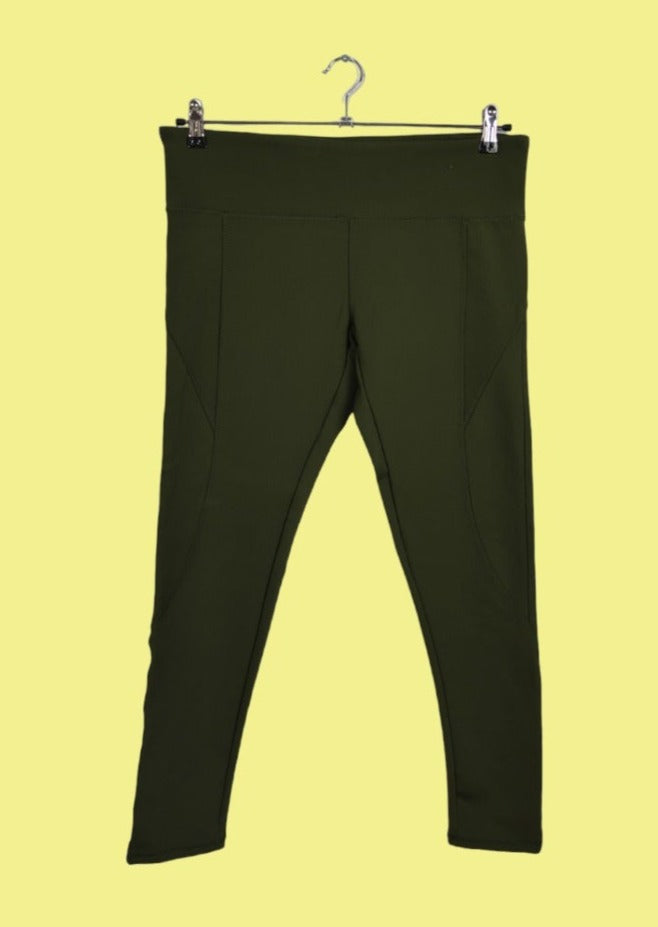 Stock Γυναικείο Αθλητικό Κολάν PRIMARK WORKOUT σε Σκούρο Πράσινο Χρώμα (XL)