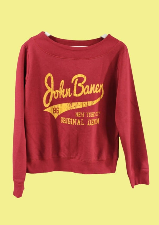 Γυναικεία Φούτερ Μπλούζα JOHN BANER σε Μπορντό Χρώμα (Small)