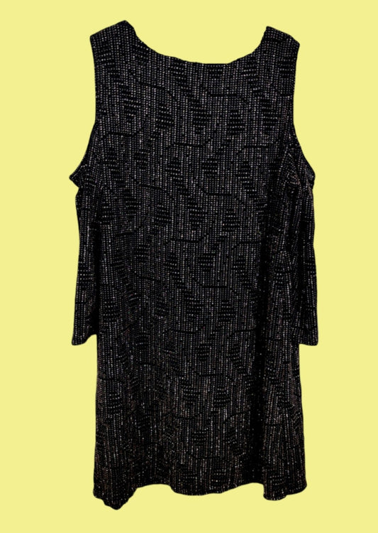 Lurex Ελαστικό Φόρεμα F&F σε Μαύρο Χρώμα (XL)