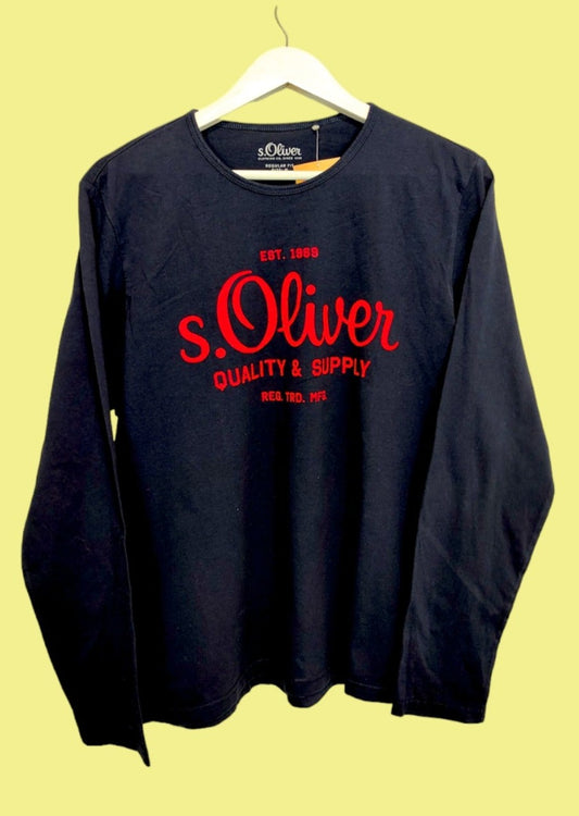 Ανδρική Casual Μπλούζα S. OLIVER σε Σκούρο Μπλε χρώμα (Medium)