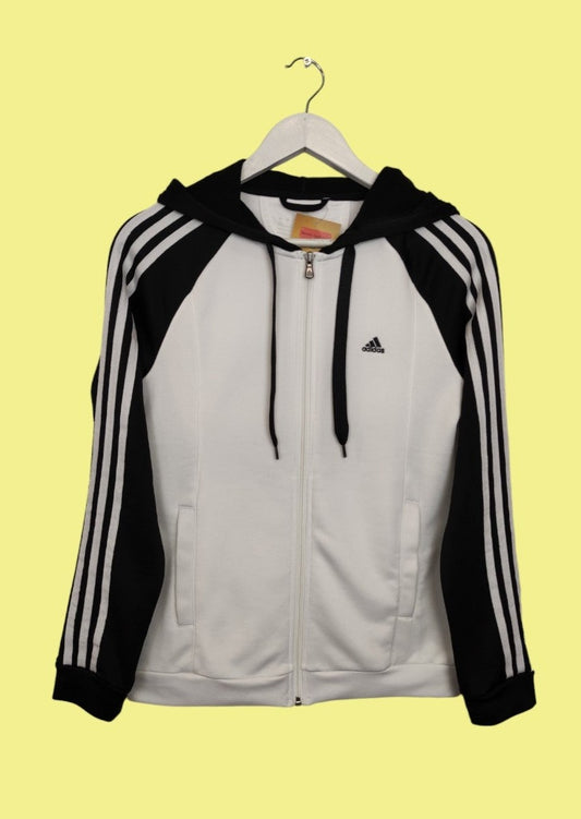 Γυναικεία, Αθλητική Ζακέτα ADIDAS σε Λευκό χρώμα (Small)