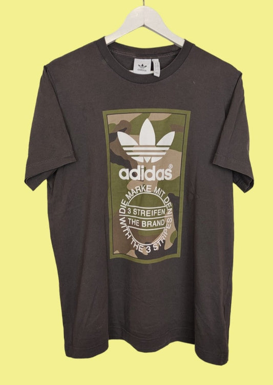 Ανδρική Casual Μπλούζα - T-Shirt ADIDAS σε Χακί Χρώμα (Large)