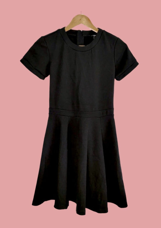 Mini, Ελαστικό Κοντομάνικο Φόρεμα ZARA σε Μαύρο Χρώμα (XS/S)
