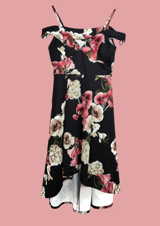 Φλοράλ Φόρεμα QUIZ με Εντυπωσιακά Λουλούδια (Large)