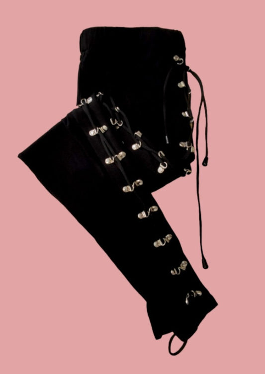 Βαμβακερό, Γυναικείο Παντελόνι/Φόρμα GOTHICANA σε Μαύρο χρώμα (L/XL)