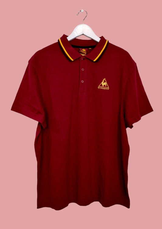 Ανδρική Μπλούζα - T-Shirt τύπου Polo LE COQSPORTIF σε Μπορντώ Χρώμα (XL)