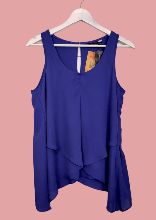 Stock, Αμάνικη Γυναικεία Μπλούζα DOROTHY PERKINS σε βαθύ Μπλε χρώμα (Small)