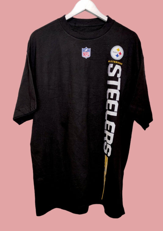 Ανδρική Μπλούζα - T- Shirt REEBOK NFLσε Μαύρο χρώμα (XL)