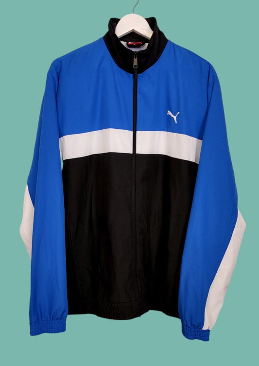 Αθλητική Ανδρική Ζακέτα PUMA σε Μαύρο - Μπλε Χρώμα (XL)