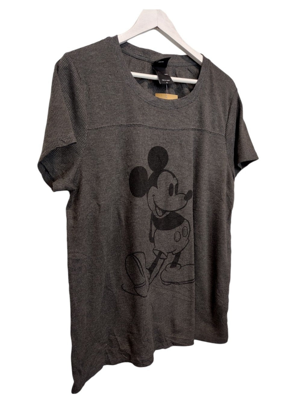 Γυναικεία, Κοντομάνικη Μπλούζα - T-Shirt MICKEY MOUSE DISNEY σε Σκούρο Γκρι χρώμα (Large)