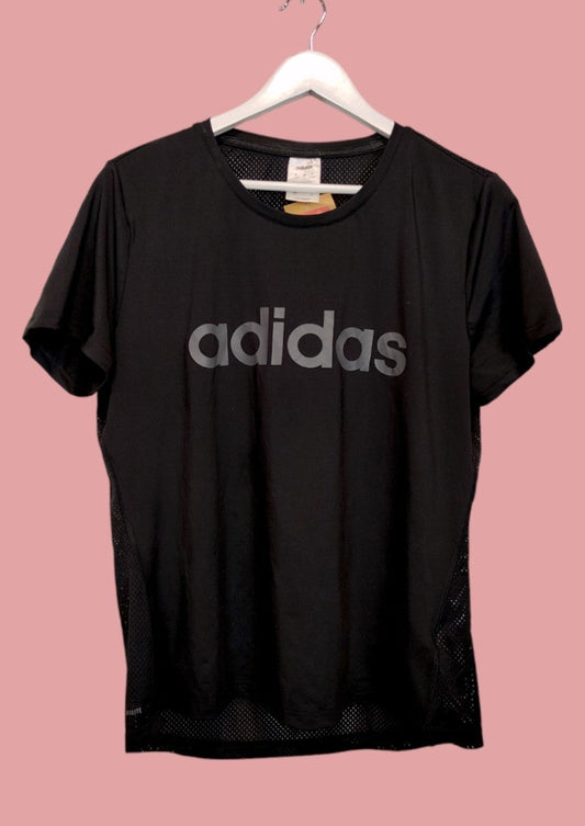 Γυναικεία Αθλητική Κοντομάνικη - T -Shirt Μπλούζα  ADIDAS σε Μαύρο Χρώμα (Large)