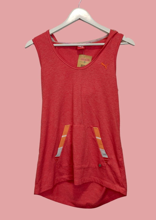 Σπορ, Γυναικεία Αμάνικη Μπλούζα PUMA σε Κοραλί Χρώμα (Small)