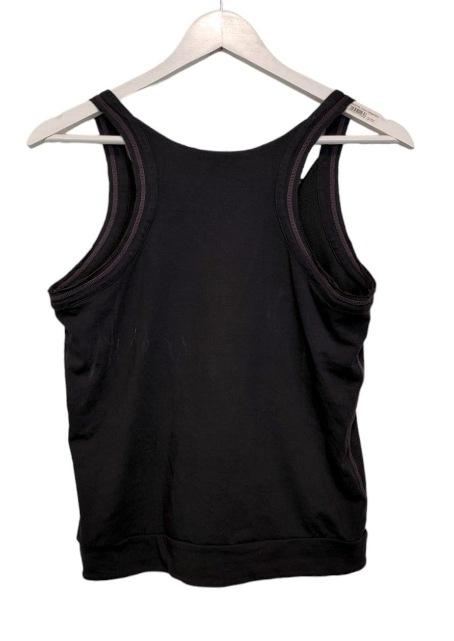 Top Branded, Γυναικεία Αθλητική Αμάνικη Μπλούζα σε Μαύρο Χρώμα (Medium)