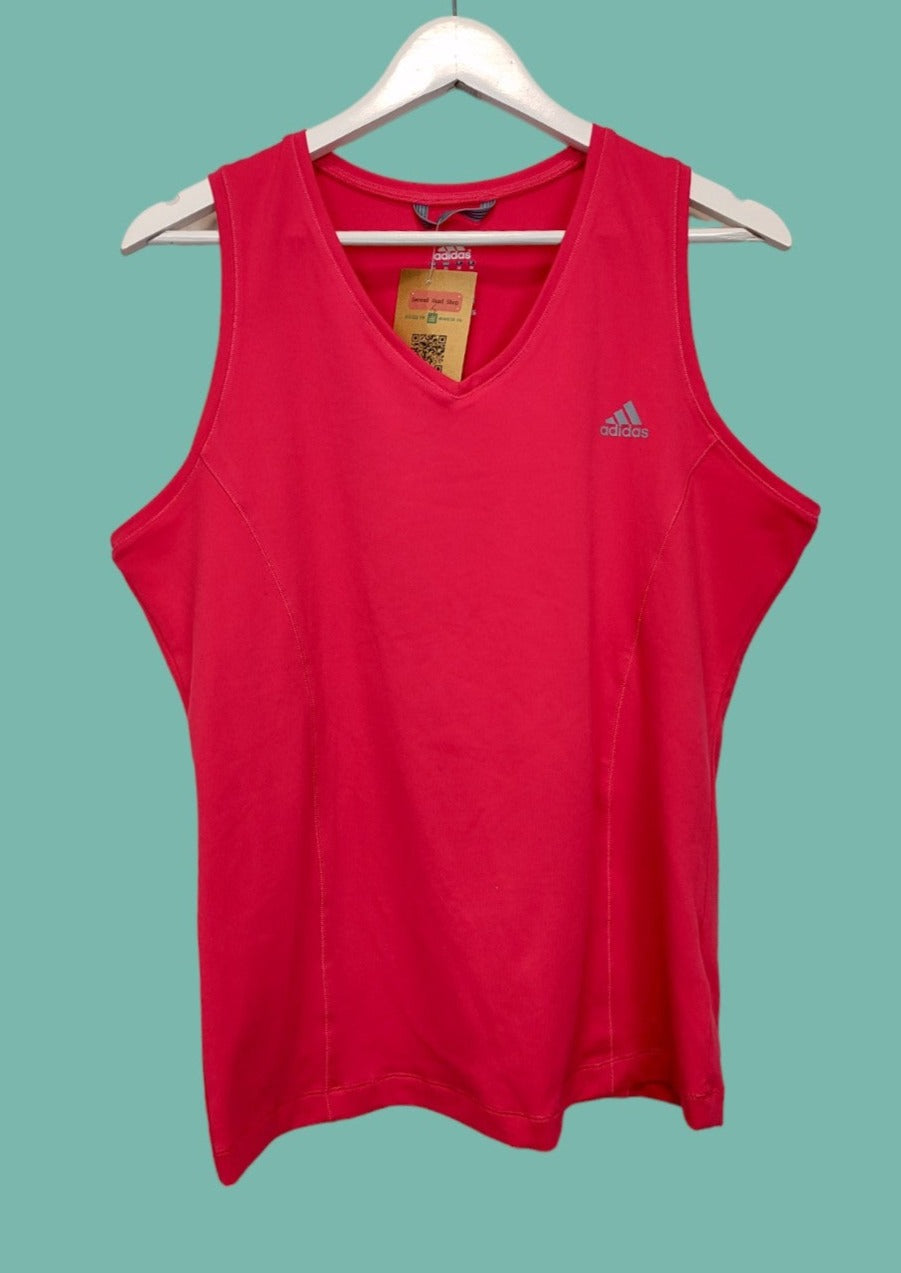 Γυναικεία Αθλητική Αμάνικη Μπλούζα ADIDAS σε Φούξια Χρώμα (XL)