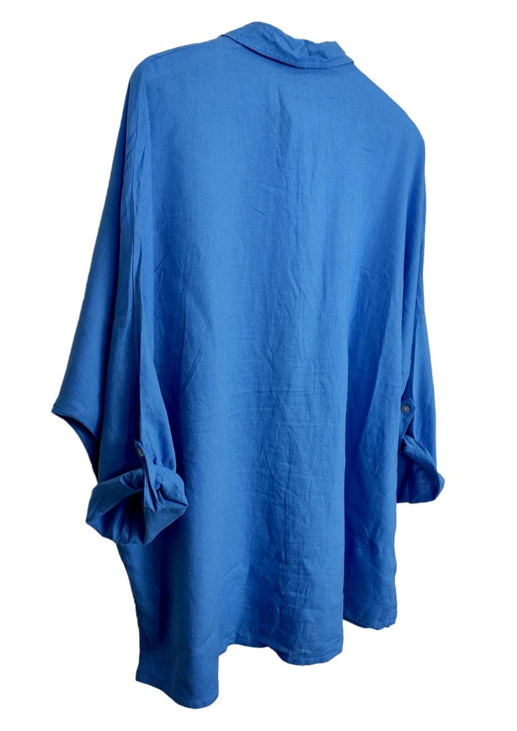 Γυναικείο Πουκάμισο σε Γαλάζιο Χρώμα (2XL)