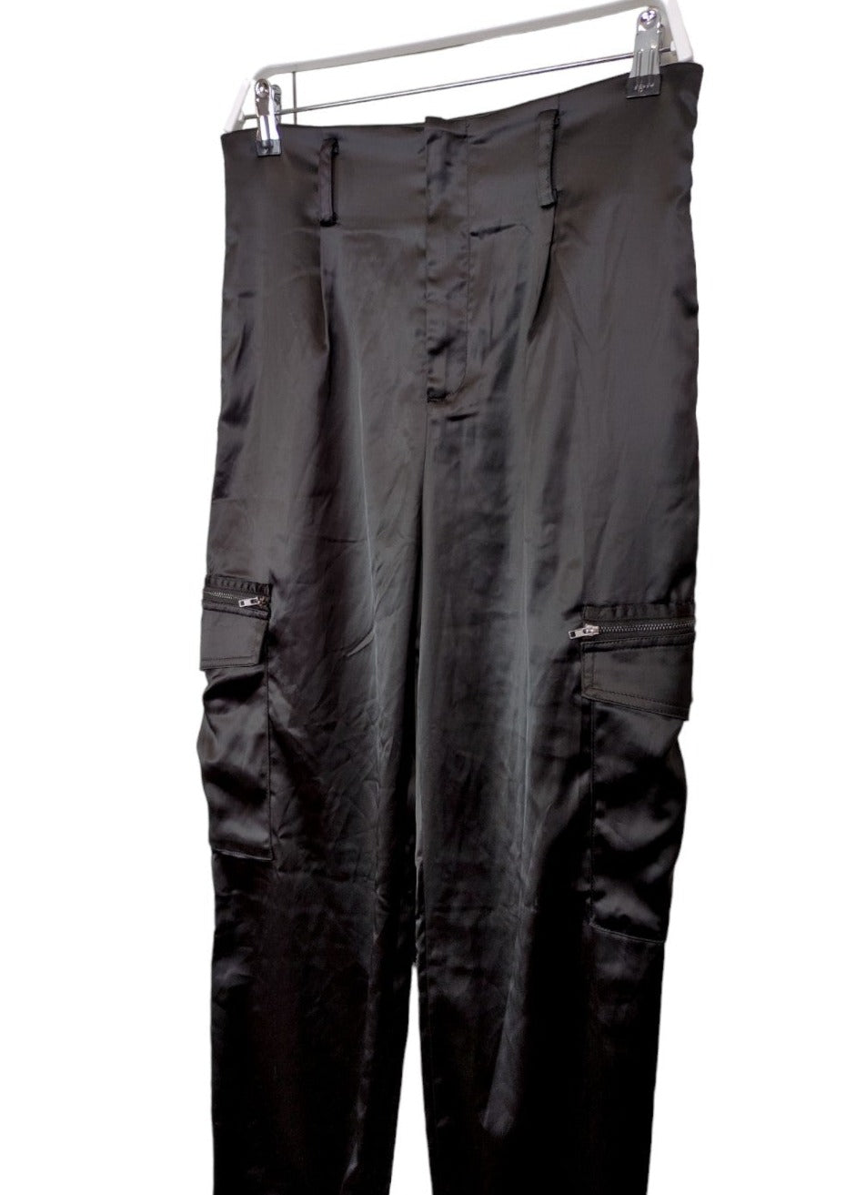 Stock, Cargo, Σατέν Γυναικείo Παντελόνι I SAW IT FIRST σε Μαύρο χρώμα (S/M)