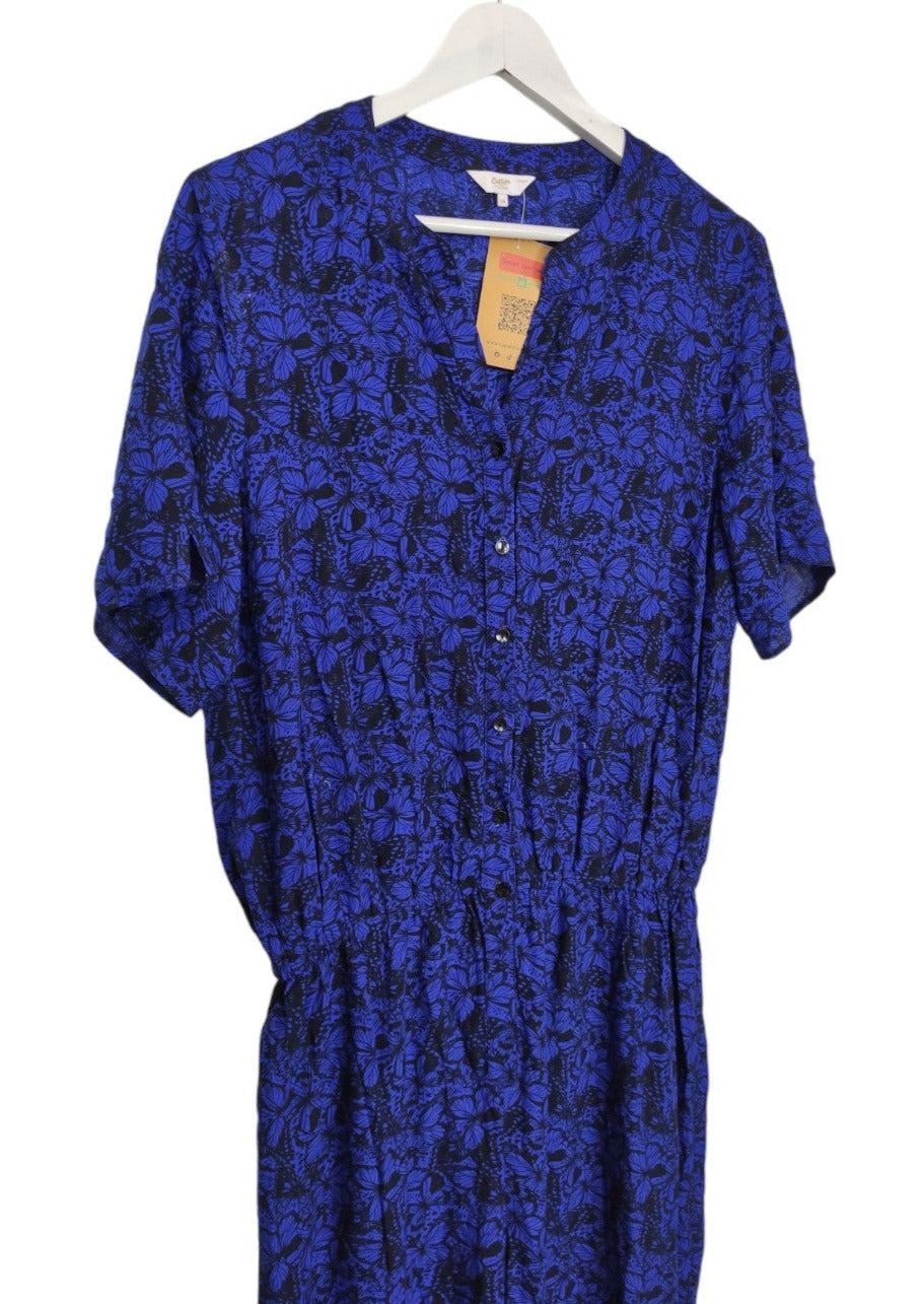 Ολόσωμη, Γυναικεία Φόρμα από Βισκόζη COTTON TRADERS σε Μπλε-Μαύρο Χρώμα (M/L)