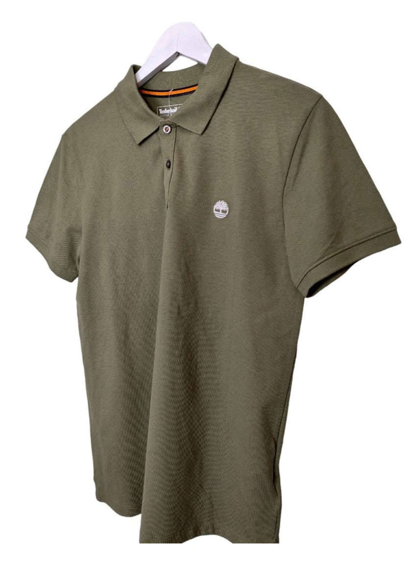 Ανδρική, Kοντομάνικη Μπλούζα -T-Shirt TIMBERLAND σε Λαδί χρώμα (Small)