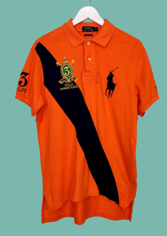 Ανδρική, Kοντομάνικη Μπλούζα -T-Shirt POLO by RALPH LAUREN σε Πορτοκαλί χρώμα (M/L)