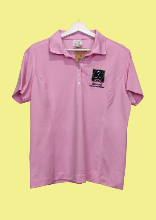 Γυναικεία Μπλούζα του Golf - T-Shirt NIKE σε Ροζ χρώμα (Large)