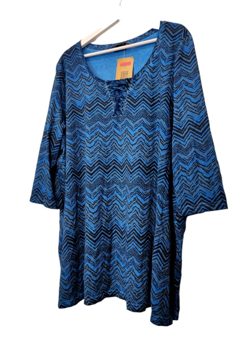 Γυναικεία Εμπριμέ Μπλούζα ULLA POPKEN σε Μπλε χρώμα (2XL)