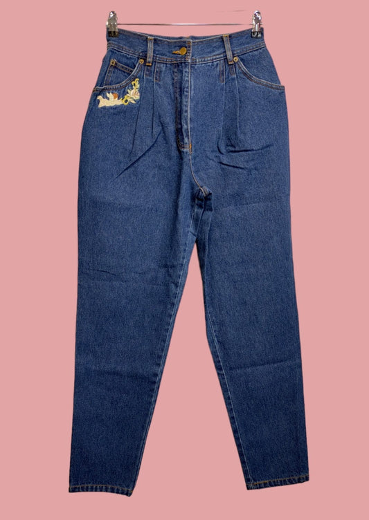 Vintage, Carrot Γυναικείο Τζιν Παντελόνι TOGETHER! σε Κλασικό Denim (XS/S)